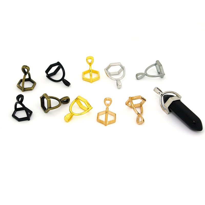Jewelry Making With Stones - 20Pcs Hexagonal Gemstone Cap Natural Stone