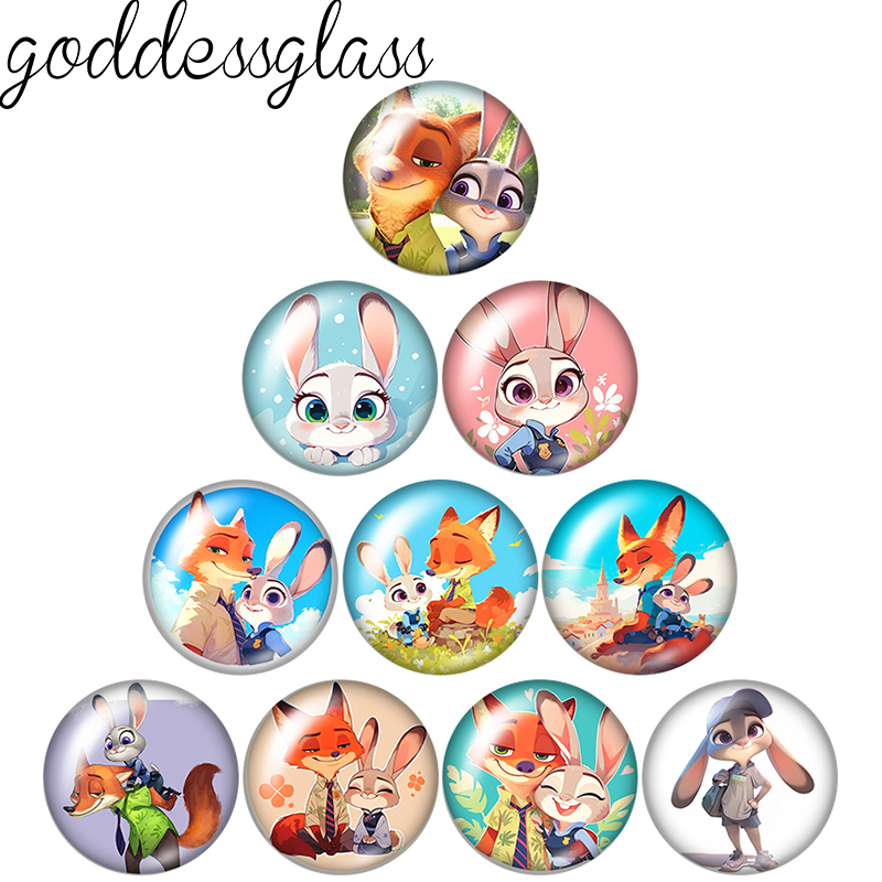 Jewelry Making For Couples - Judy&Nick Couple Cartoon Photos Round 12mm/18mm/20mm