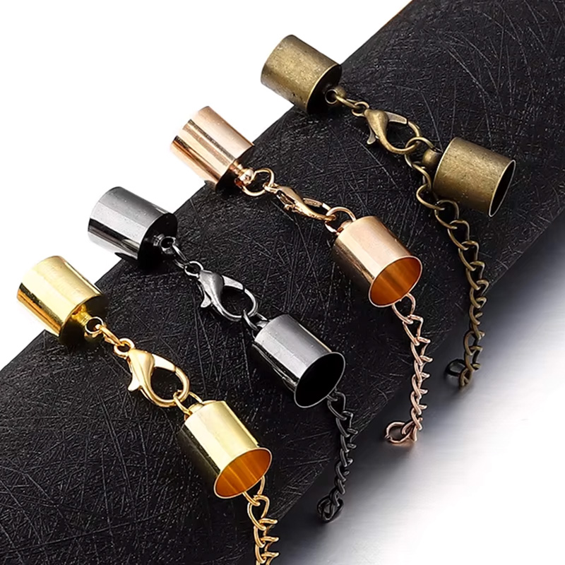 Jewelry Making Hardware - 10Sets Leather Cord End Caps With