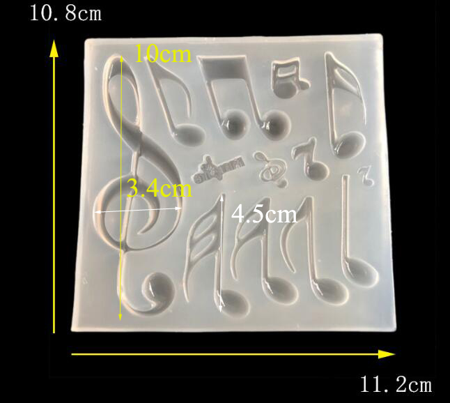 Jewelry Making Notes - 1PC music note silicone mold UV