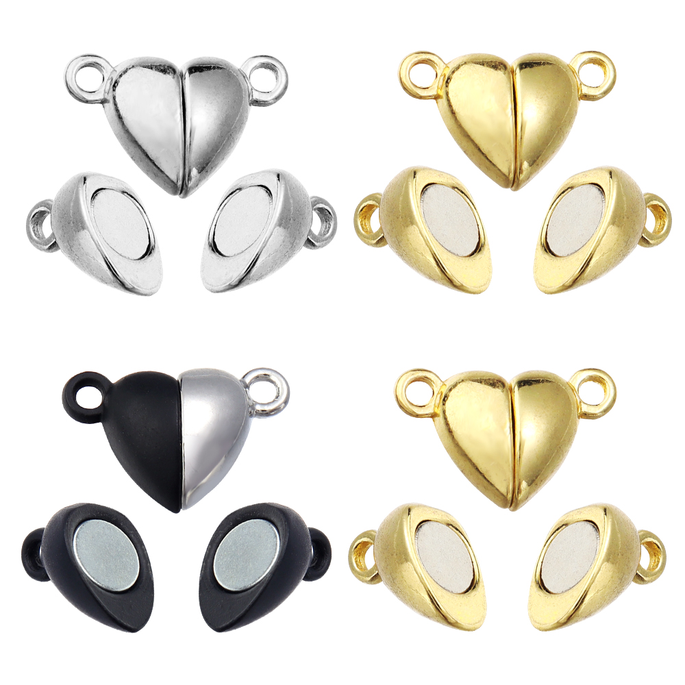 Jewelry Making Hardware - 5pcs/Lot Alloy Love Heart Shaped Magnetic