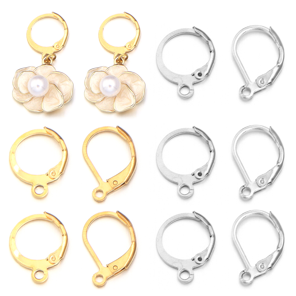 Jewelry Making Hardware - 20pcs/lot Stainless Steel Ear Hook Round