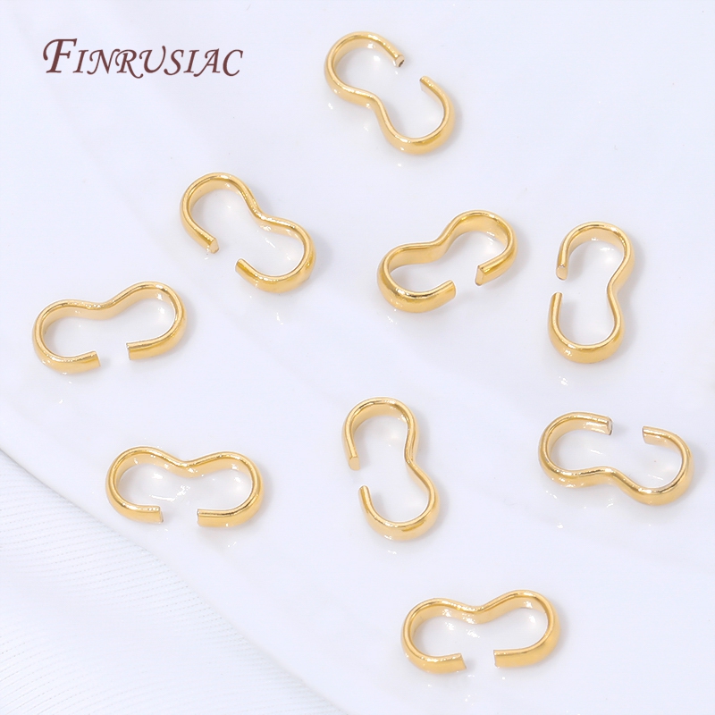 Jewelry Making Rings - 18K Gold Plated Open S Hook