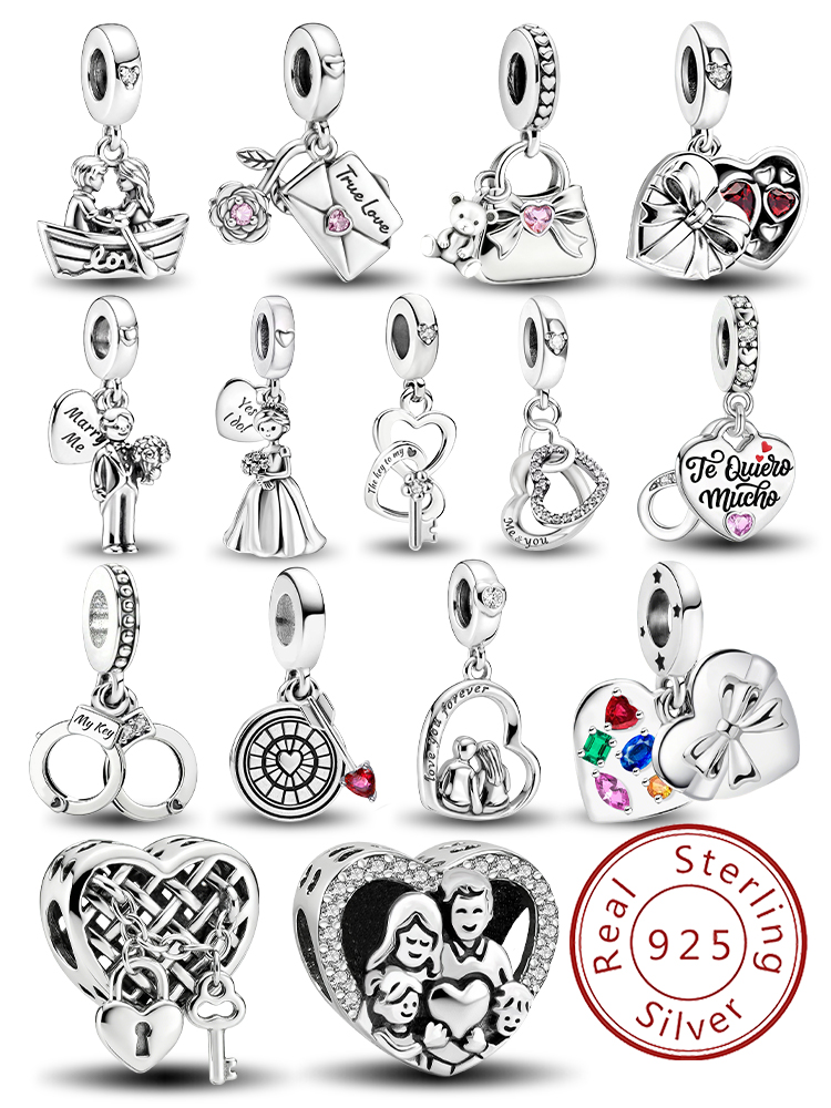 Jewelry Making For Couples - 925 Sterling Silver Warm Family Love