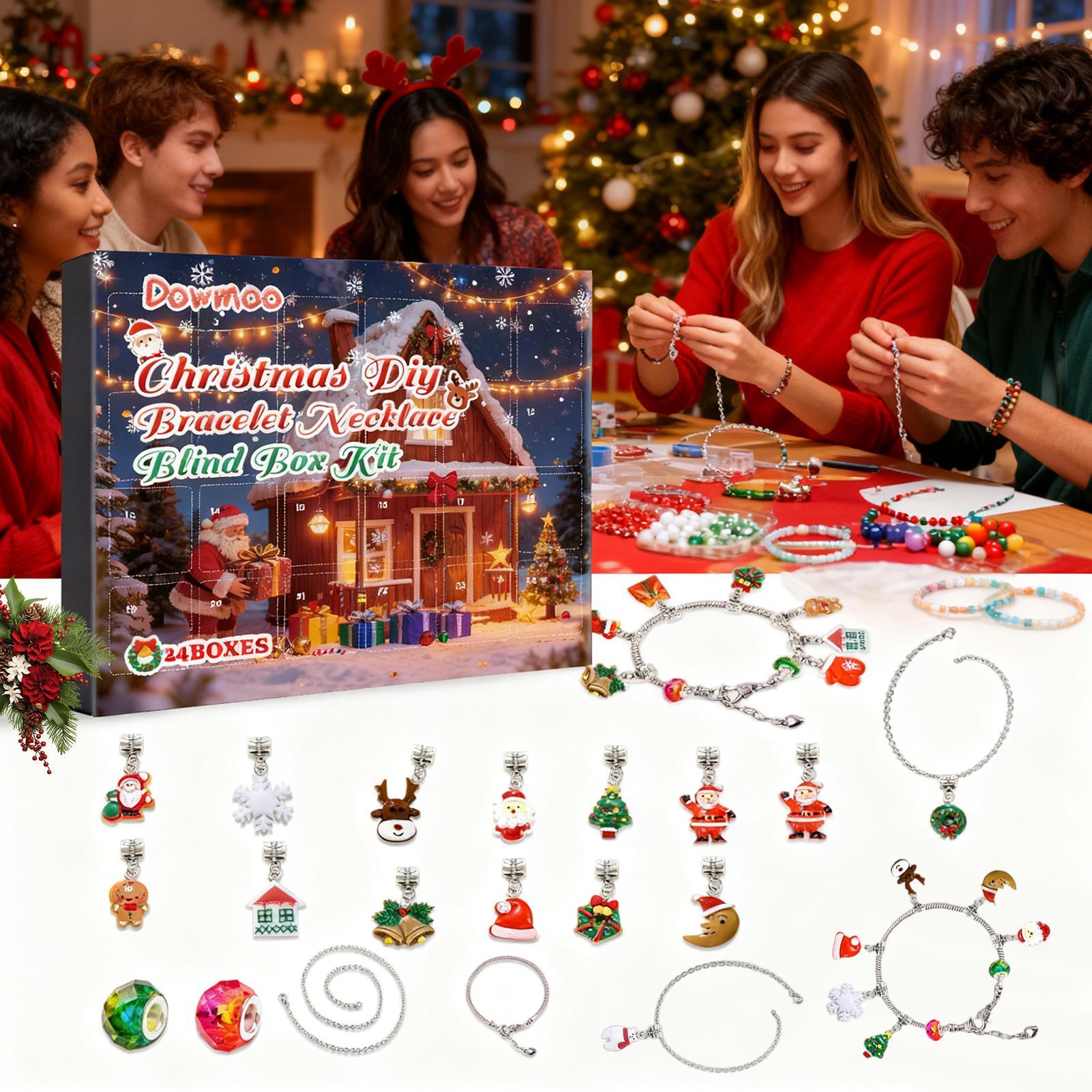 Jewelry Making Advent Calendar - Christmas Advent Calendar Bracelets 24 Days