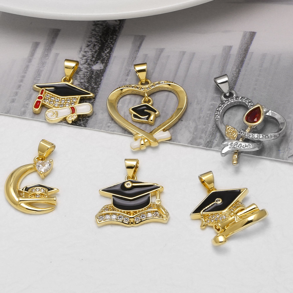 Jewelry Making Diploma - OCESRIO Graduation Cap Diploma Gold Plated