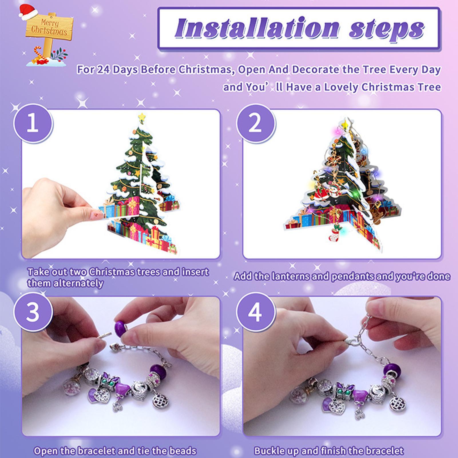 24 Days Christmas Countdown Ad - огляд і ціна Jewelry Making Advent Calendar