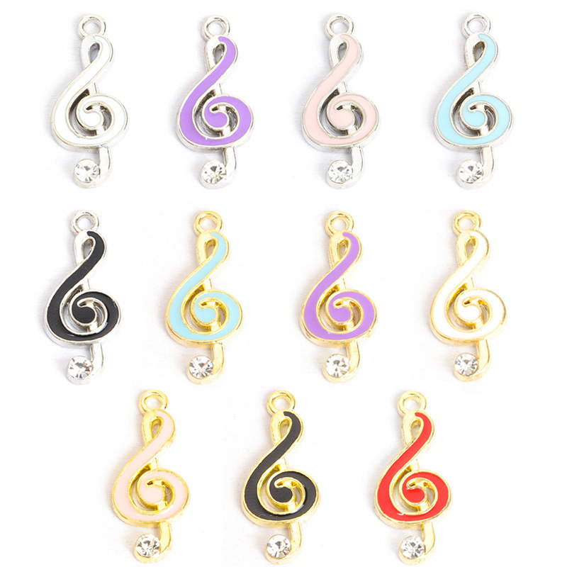 100PC/lot music note Pendant C - огляд і ціна Jewelry Making Notes