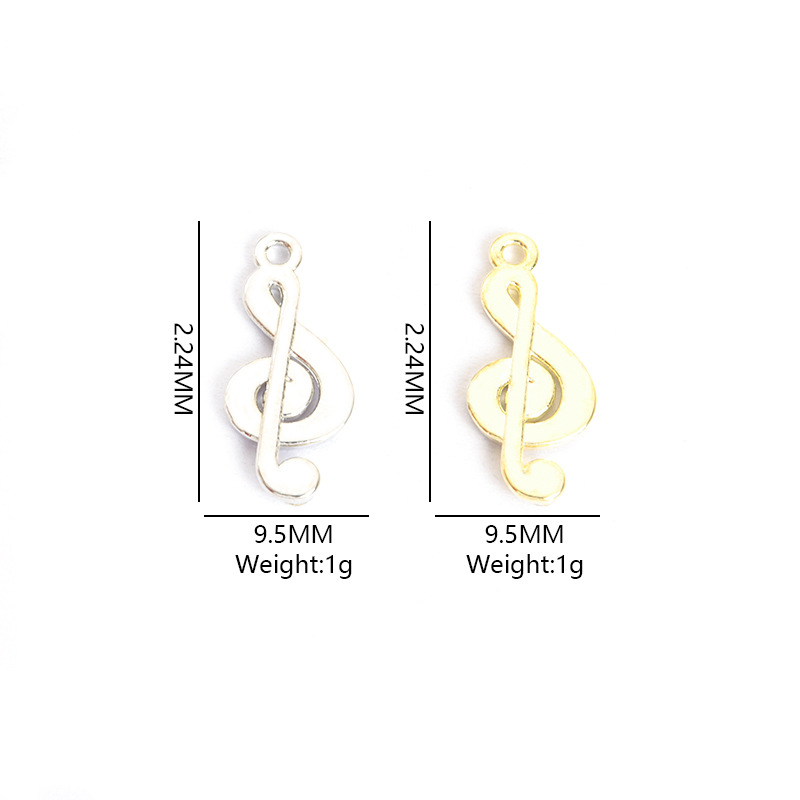 100PC/lot music note Pendant C - огляд і ціна Jewelry Making Notes