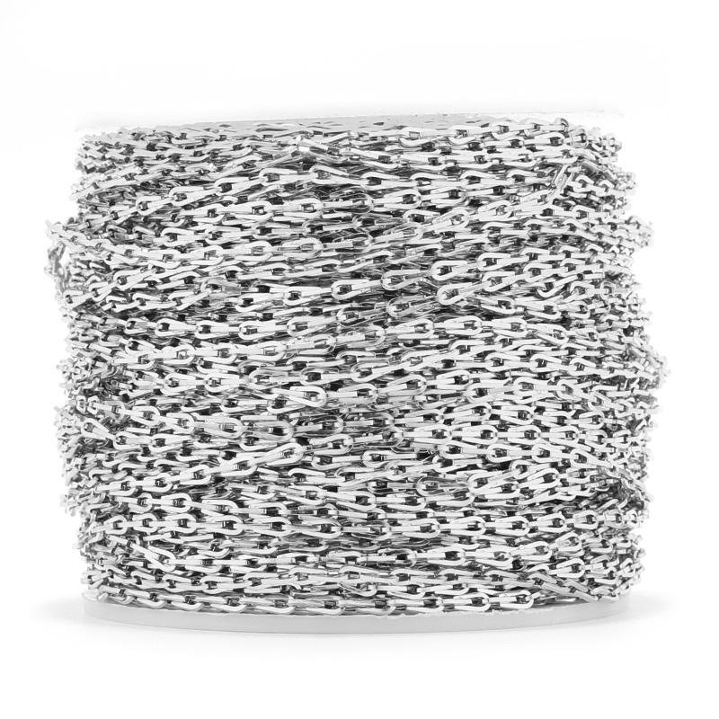 1 Meter Stainless Steel Rolo C - огляд і ціна Jewelry Making Paris