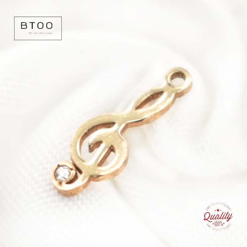 14K Gold Filled Musical Note C - огляд і ціна Jewelry Making Notes