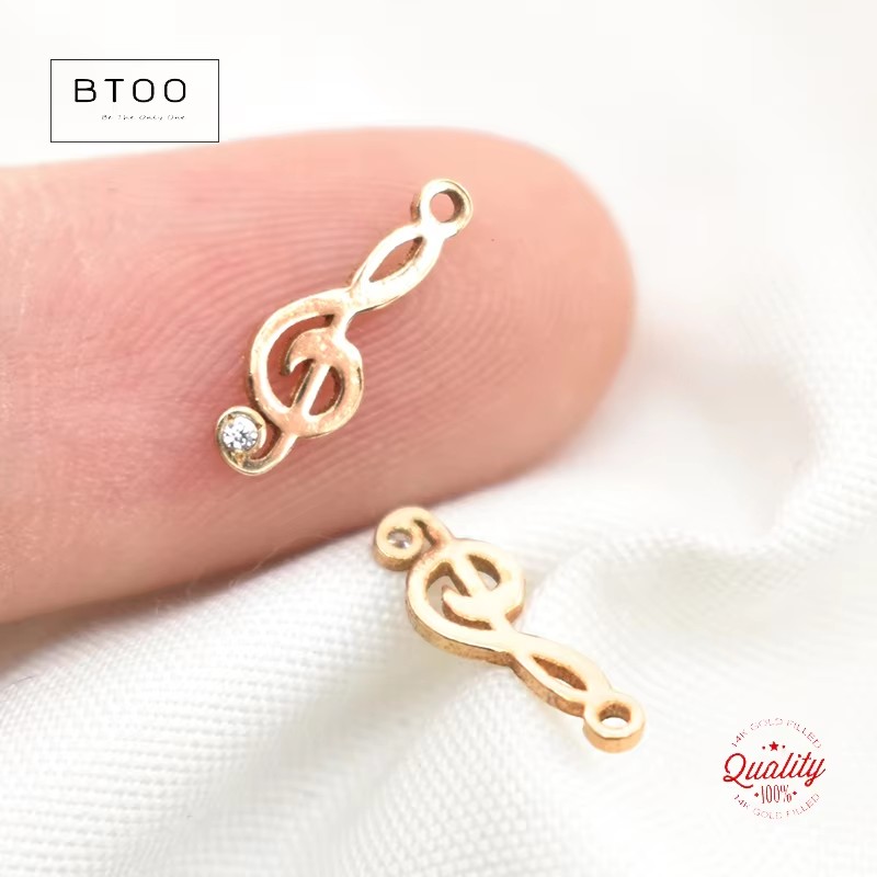 14K Gold Filled Musical Note C - огляд і ціна Jewelry Making Notes