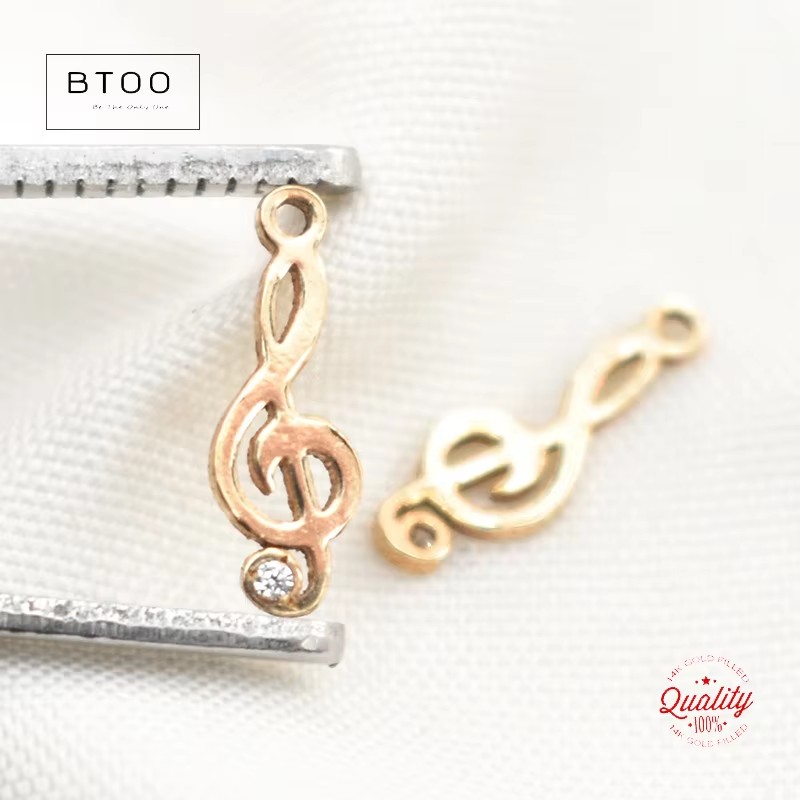 14K Gold Filled Musical Note C - огляд і ціна Jewelry Making Notes