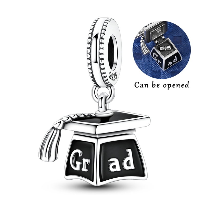 Grad Cap Charms 925 Sterling S - огляд і ціна Jewelry Making Diploma