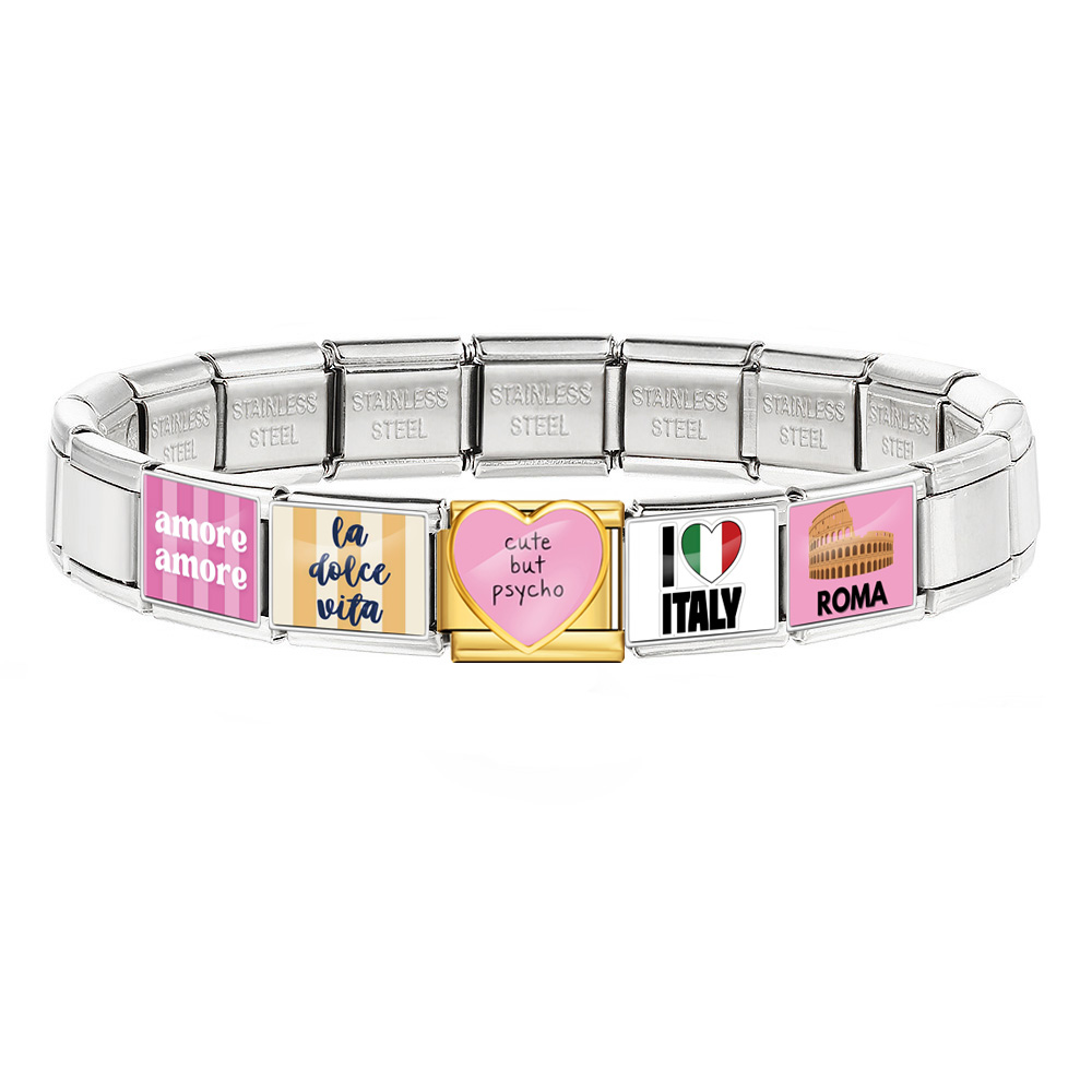 Stainless Steel Bracelet I Lov - огляд і ціна Jewelry Making Rome