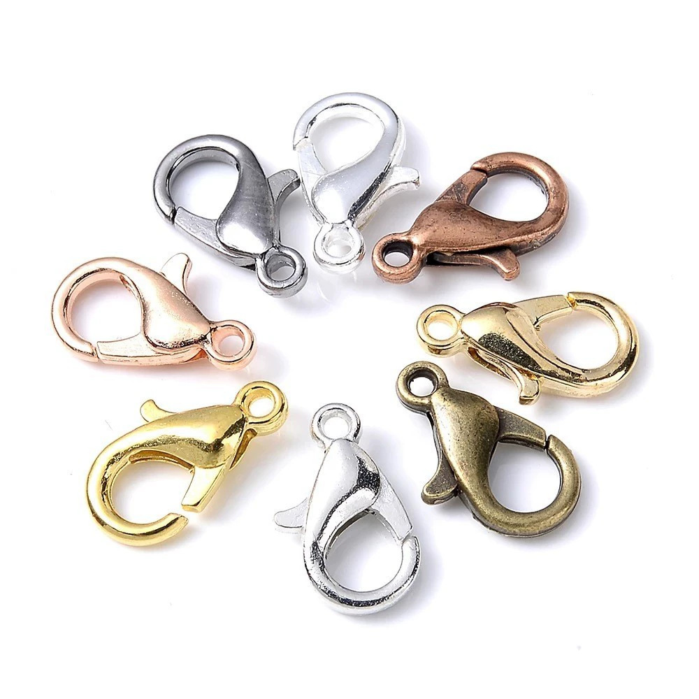 100pcs 9 12 14mm Zinc Alloy Lo - огляд і ціна Jewelry Making Hardware