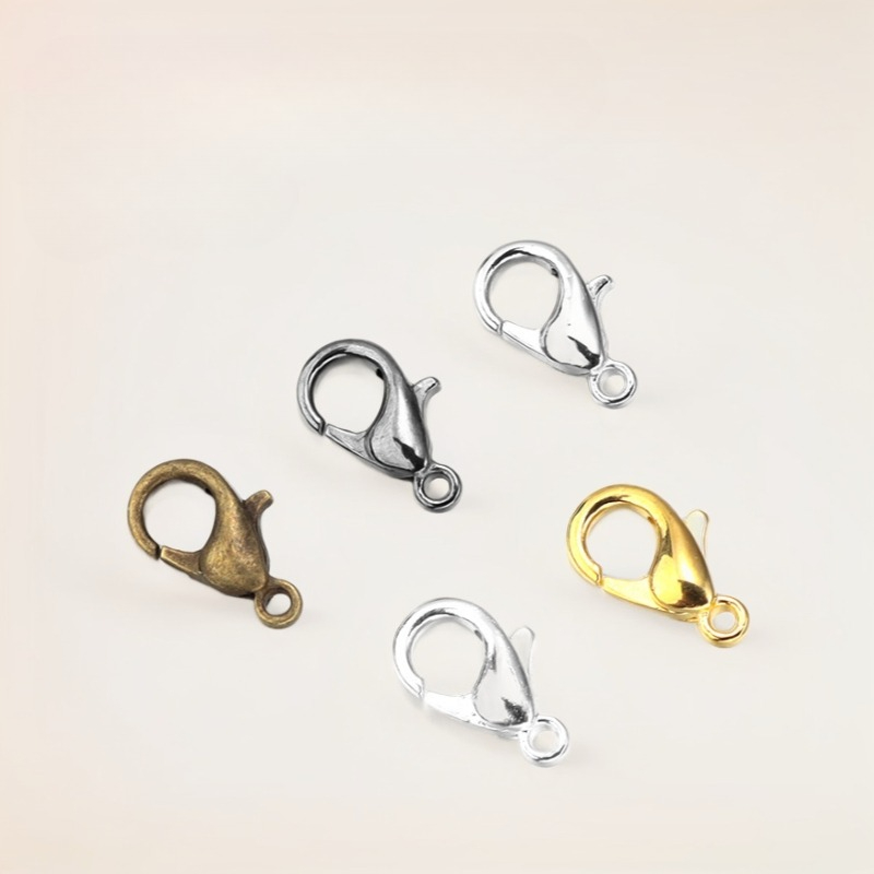 100pcs 9 12 14mm Zinc Alloy Lo - огляд і ціна Jewelry Making Hardware