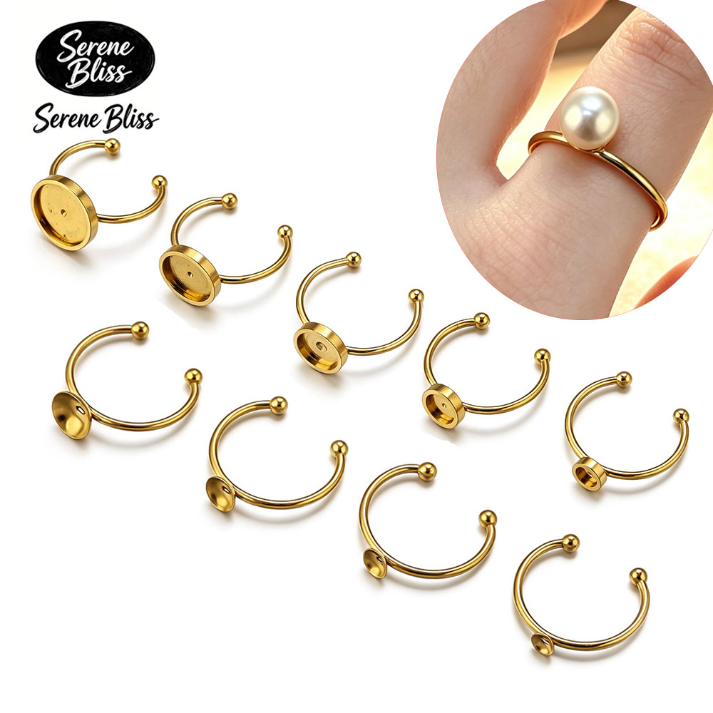 10pcs Stainless Steel Round Ad - огляд і ціна Jewelry Making With Stones