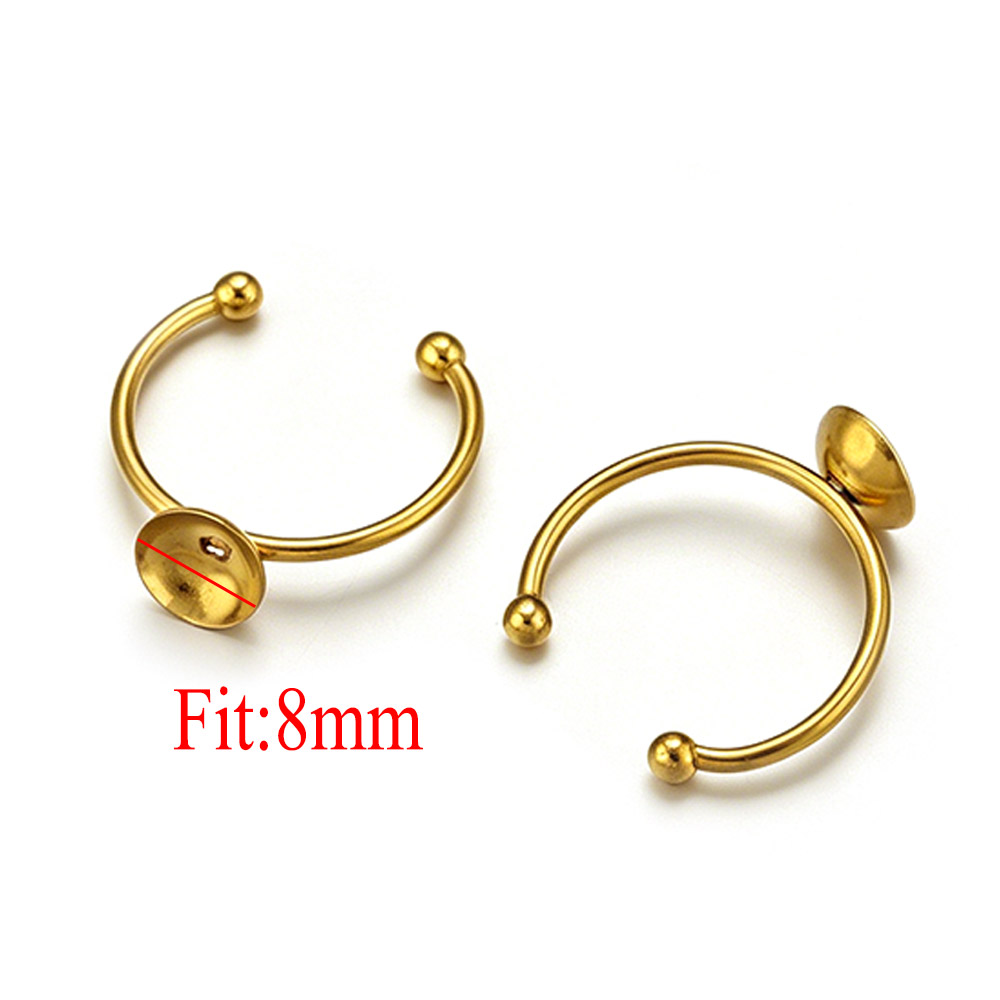 10pcs Stainless Steel Round Ad - огляд і ціна Jewelry Making With Stones