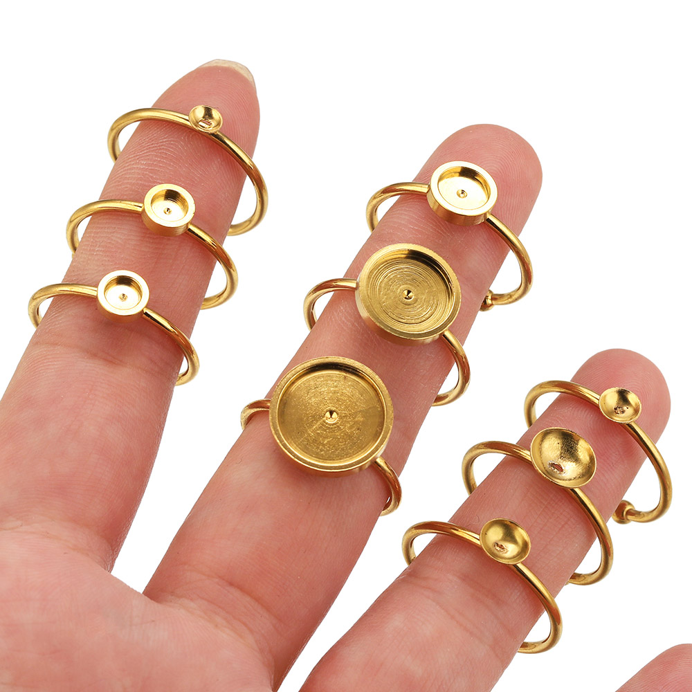10pcs Stainless Steel Round Ad - огляд і ціна Jewelry Making With Stones
