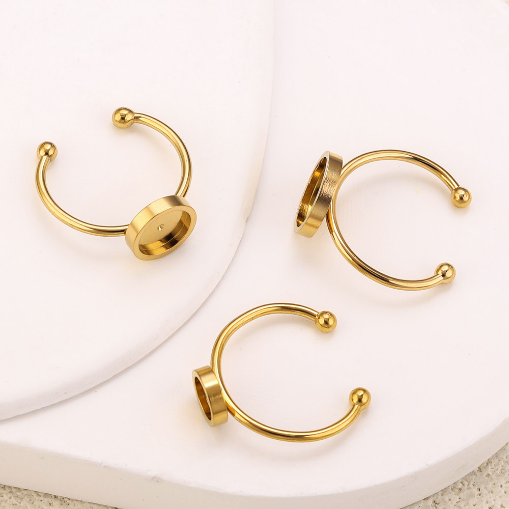 10pcs Stainless Steel Round Ad - огляд і ціна Jewelry Making With Stones