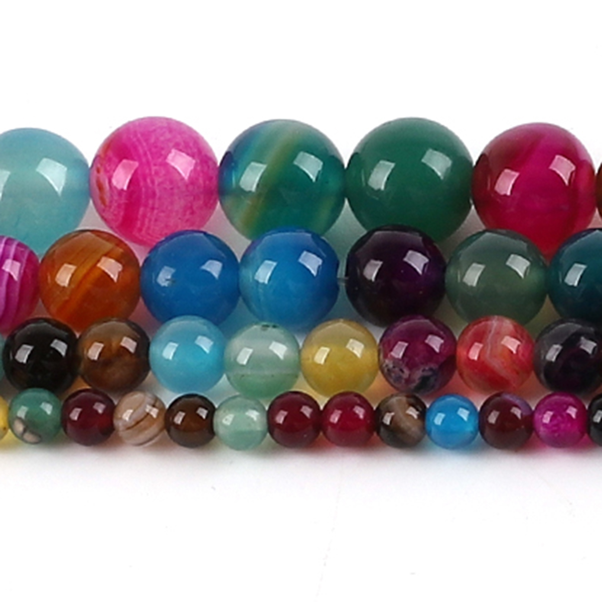 Natural Agate Stone Beads Colo - огляд і ціна Jewelry Making With Stones