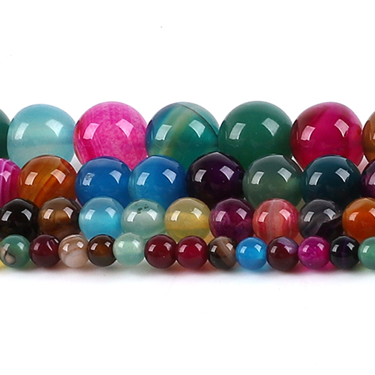 Natural Agate Stone Beads Colo - огляд і ціна Jewelry Making With Stones