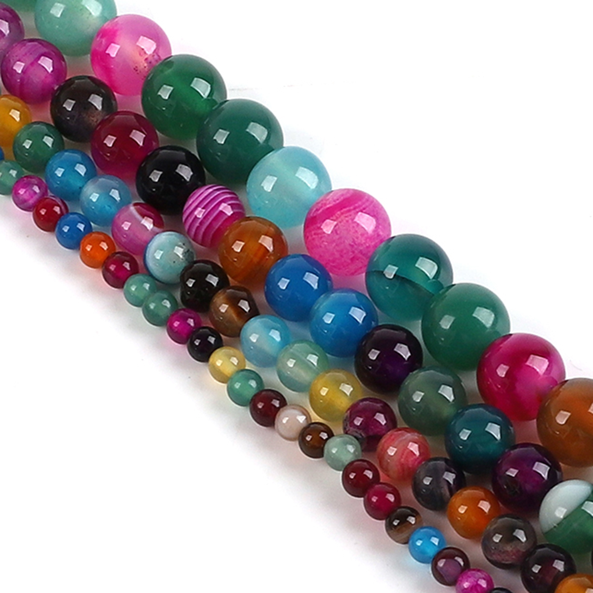 Natural Agate Stone Beads Colo - огляд і ціна Jewelry Making With Stones