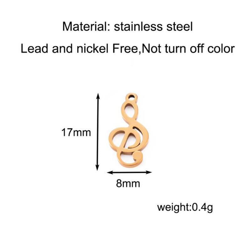 10pcs Charms Musical Note Stai - огляд і ціна Jewelry Making Notes