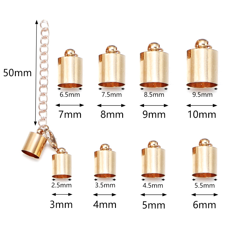 10Sets Leather Cord End Caps W - огляд і ціна Jewelry Making Hardware