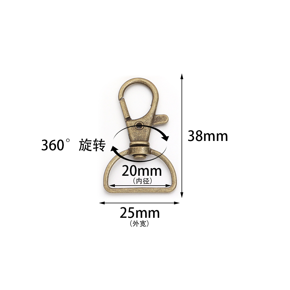 10pcs/lot Metal Swivel Clasps  - огляд і ціна Jewelry Making Hardware
