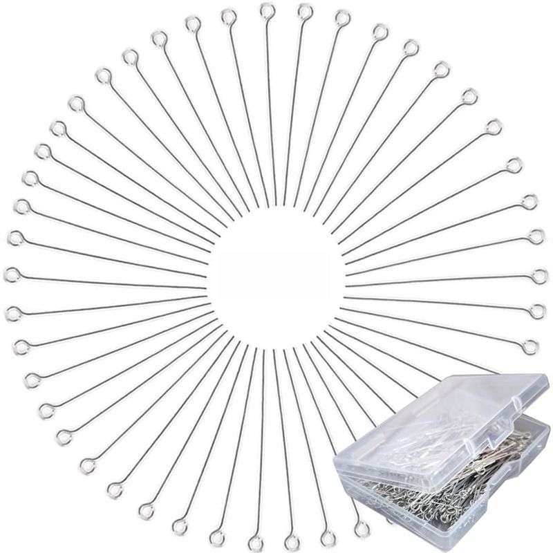 A01F-Hot 300 Pcs 1.6 Inch 304  - огляд і ціна Jewelry Making Eye Pins