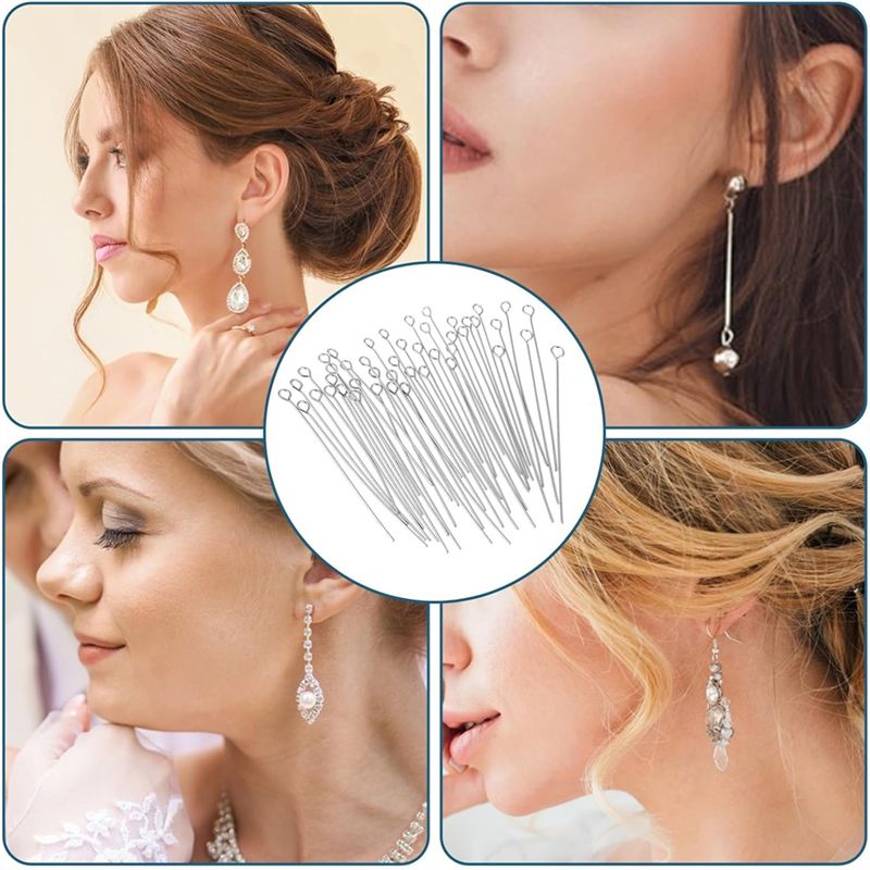 A01F-Hot 300 Pcs 1.6 Inch 304  - огляд і ціна Jewelry Making Eye Pins