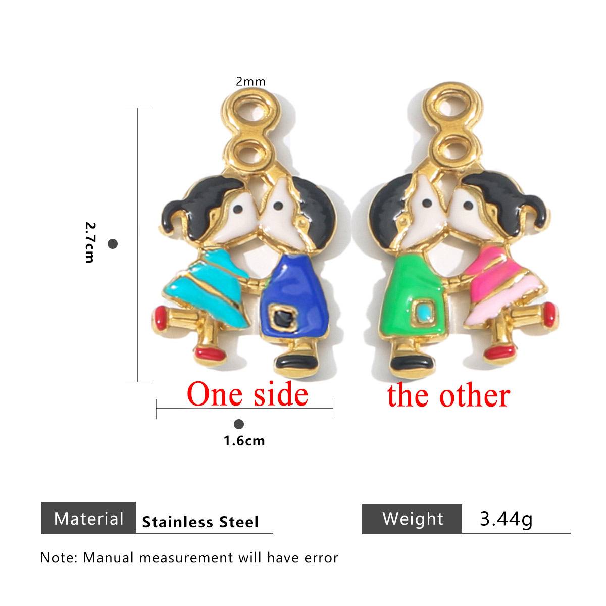 2pcs Stainless Steel Charm Cou - огляд і ціна Jewelry Making For Couples