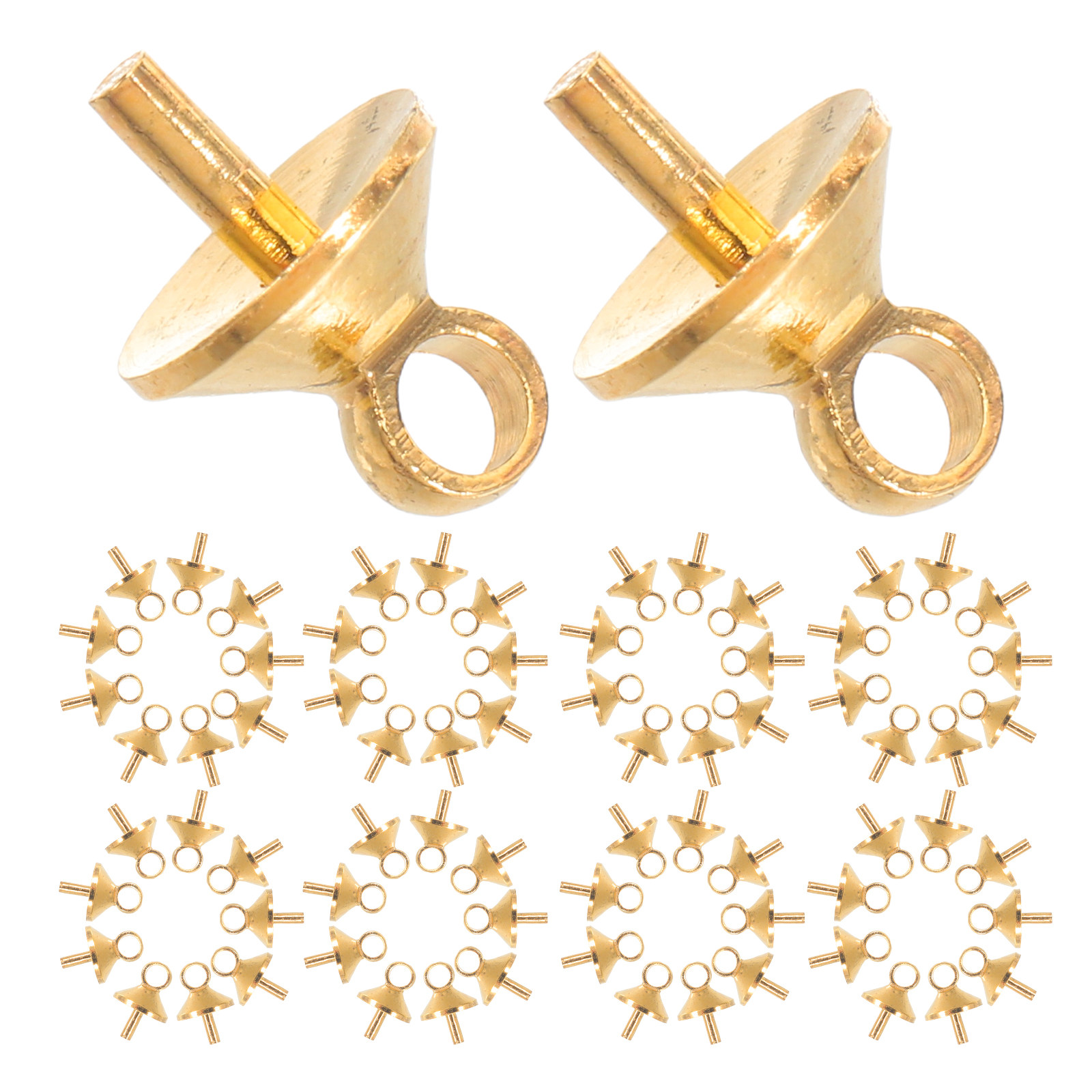 100Pcs Copper Half-Drilled Eye - огляд і ціна Jewelry Making Eye Pins