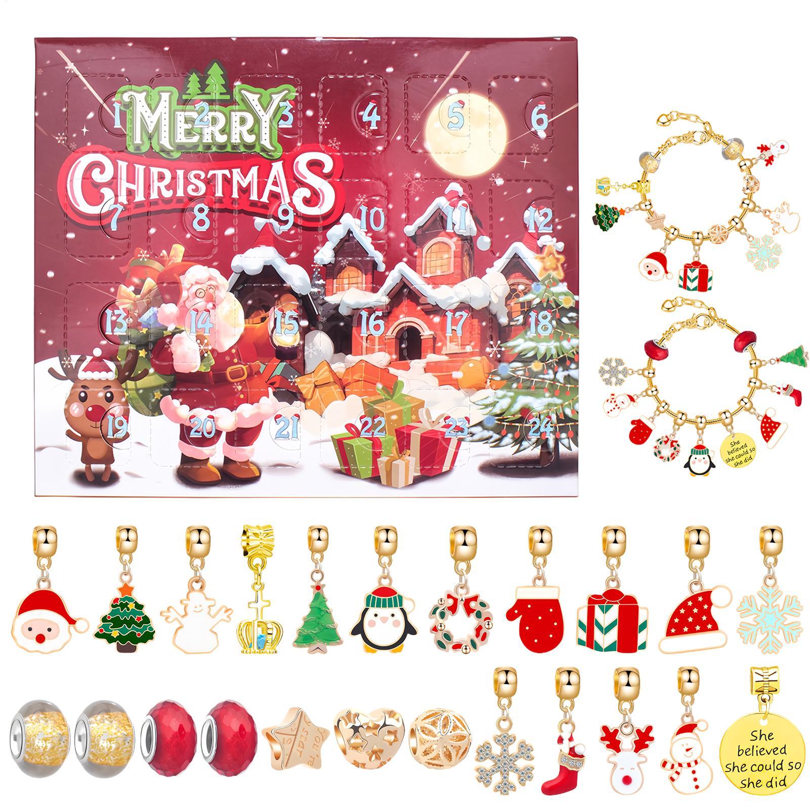 Christmas Bracelet Beaded Adve - огляд і ціна Jewelry Making Advent Calendar