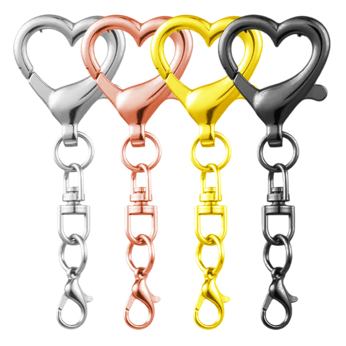 5/15/30Pcs Heart Shaped Swivel - огляд і ціна Jewelry Making Hardware