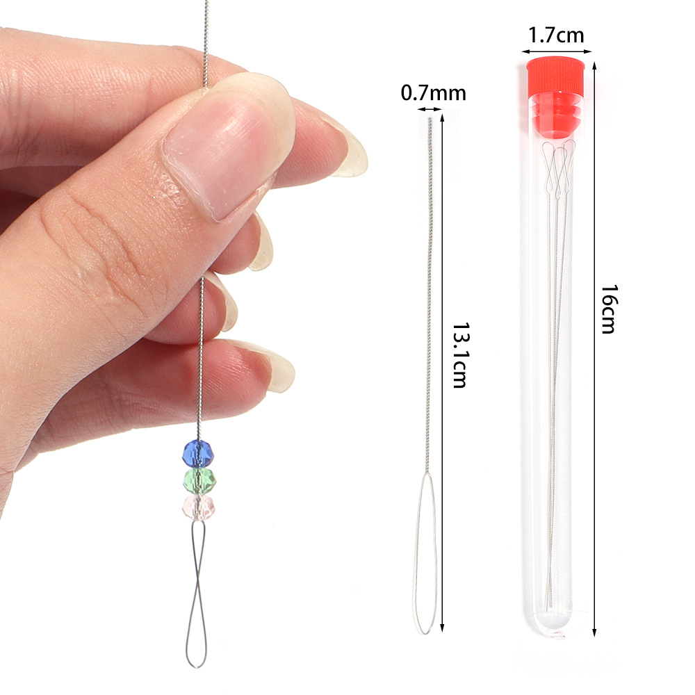 5pcs Beading Needles Big Eye B - огляд і ціна Jewelry Making Eye Pins