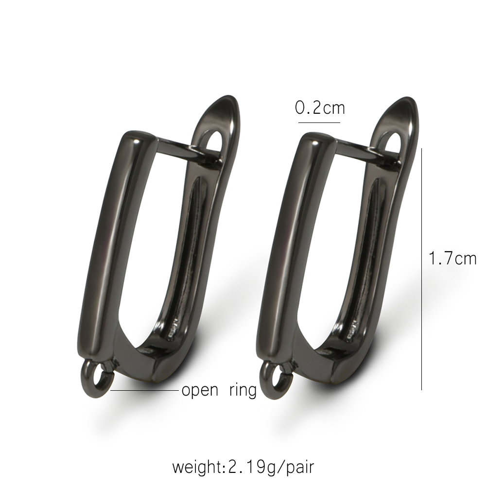 YANASI 1 Pair Gun Black  Brass - огляд і ціна Jewelry Making Hardware