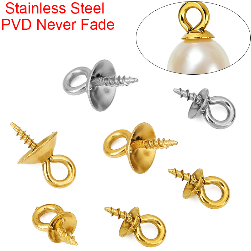 20pcs Stainless Steel Pearl Pe - огляд і ціна Jewelry Making Eye Pins
