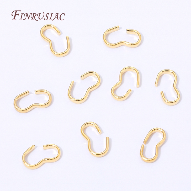 18K Gold Plated Open S Hook Cl - огляд і ціна Jewelry Making Rings