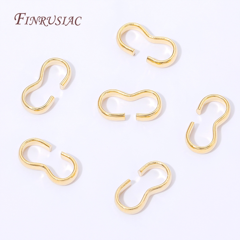 18K Gold Plated Open S Hook Cl - огляд і ціна Jewelry Making Rings