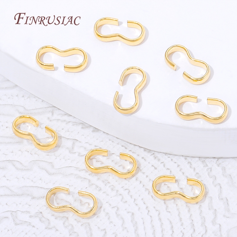 18K Gold Plated Open S Hook Cl - огляд і ціна Jewelry Making Rings