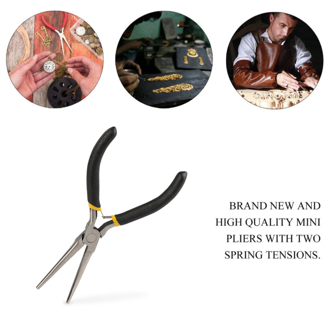 Mini Needle Nose Pliers Carbon - огляд і ціна Jewelry Making Pliers