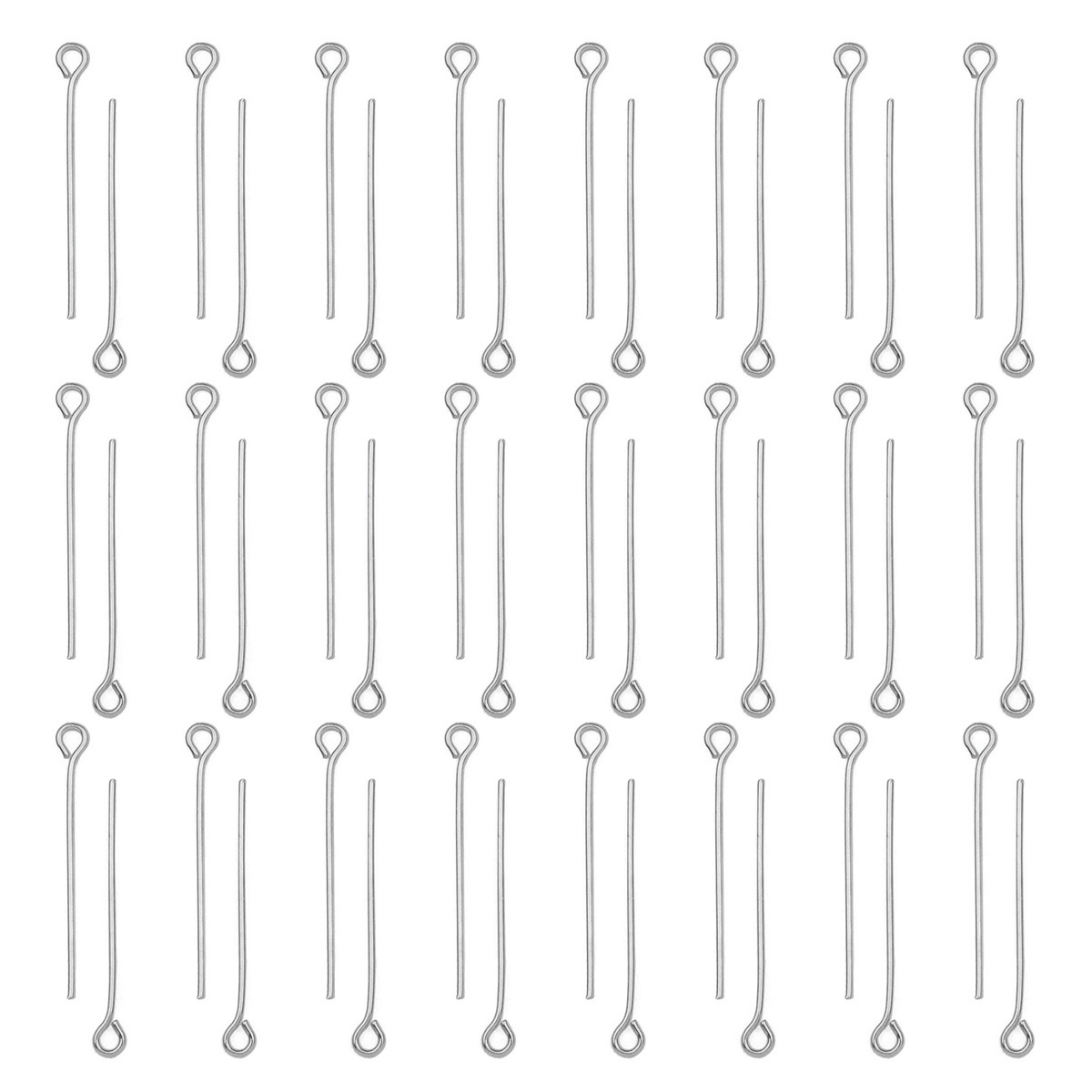 100Pcs/Lot Stainless Steel Eye - огляд і ціна Jewelry Making Eye Pins