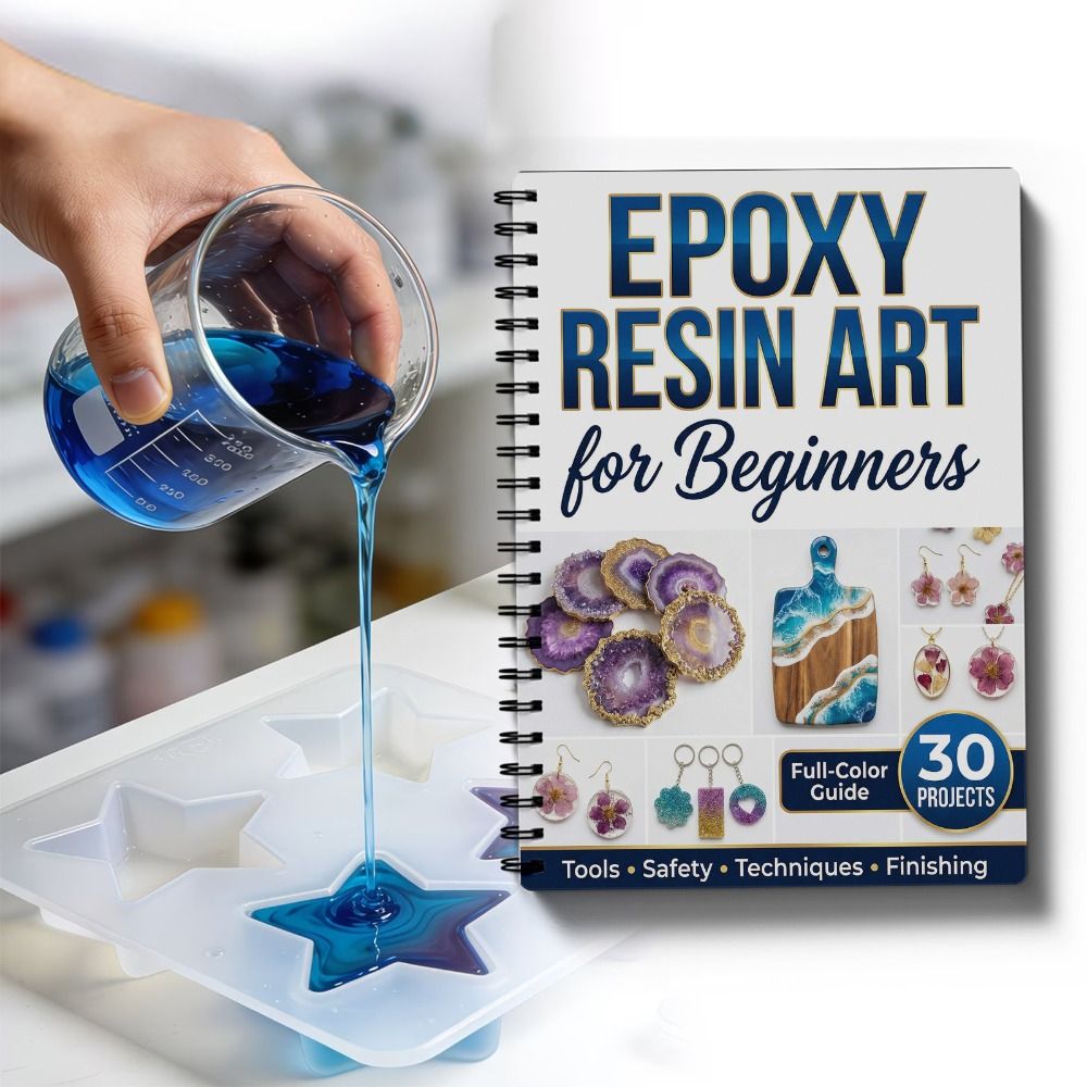Step-by-Step Epoxy Resin Art H - огляд і ціна Jewelry Making For Beginners Book