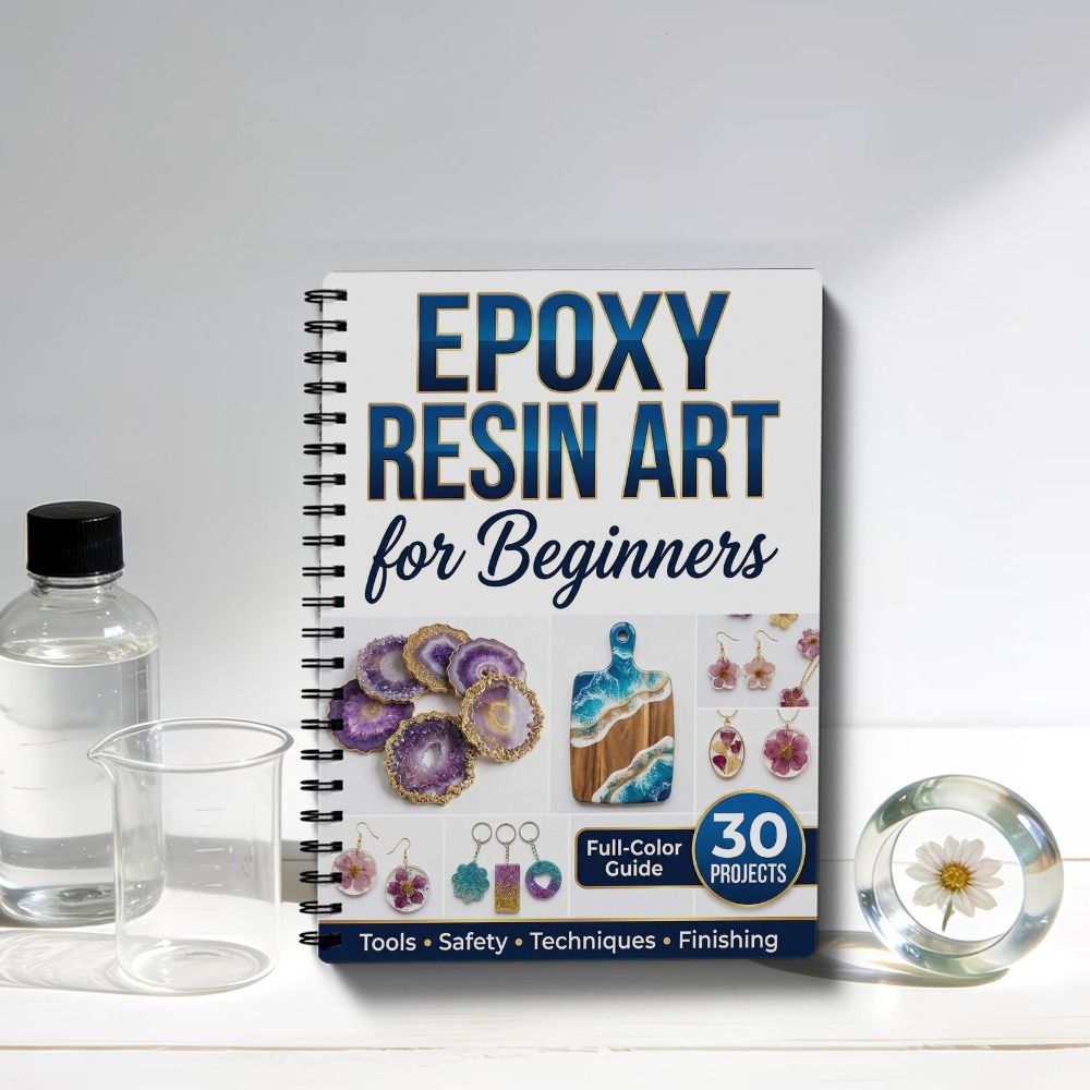 Step-by-Step Epoxy Resin Art H - огляд і ціна Jewelry Making For Beginners Book
