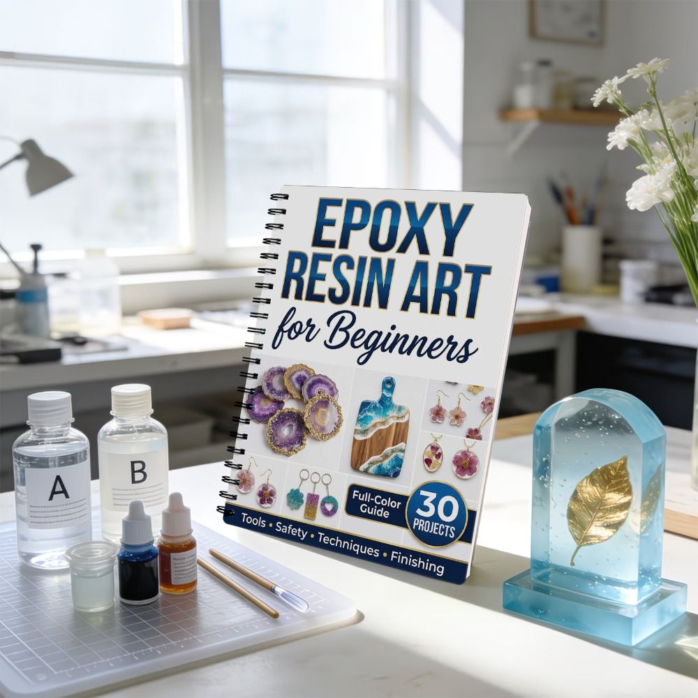 Step-by-Step Epoxy Resin Art H - огляд і ціна Jewelry Making For Beginners Book