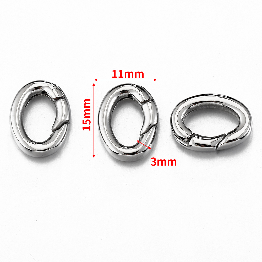 2pcs/1pc Stainless Steel Sprin - огляд і ціна Jewelry Making Basics