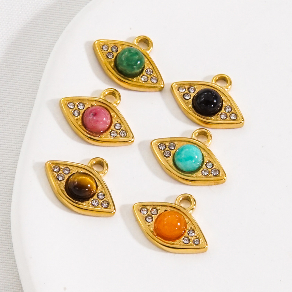 3Pcs Natural Stone Beads Eye S - огляд і ціна Jewelry Making With Stones